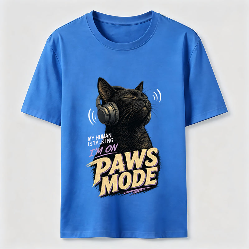 Paws Mode Headphone Cat Classic T-Shirt