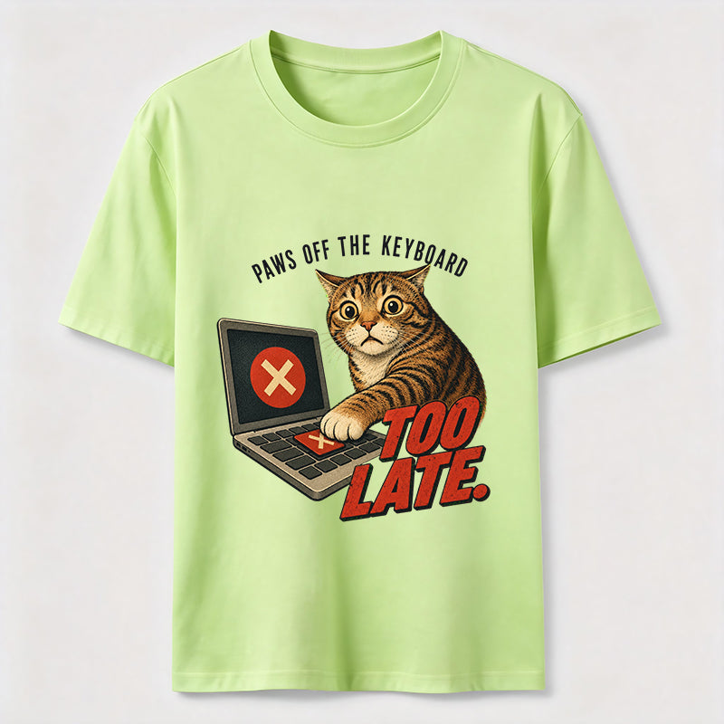 Paws Off the Keyboard Cat Classic T-Shirt