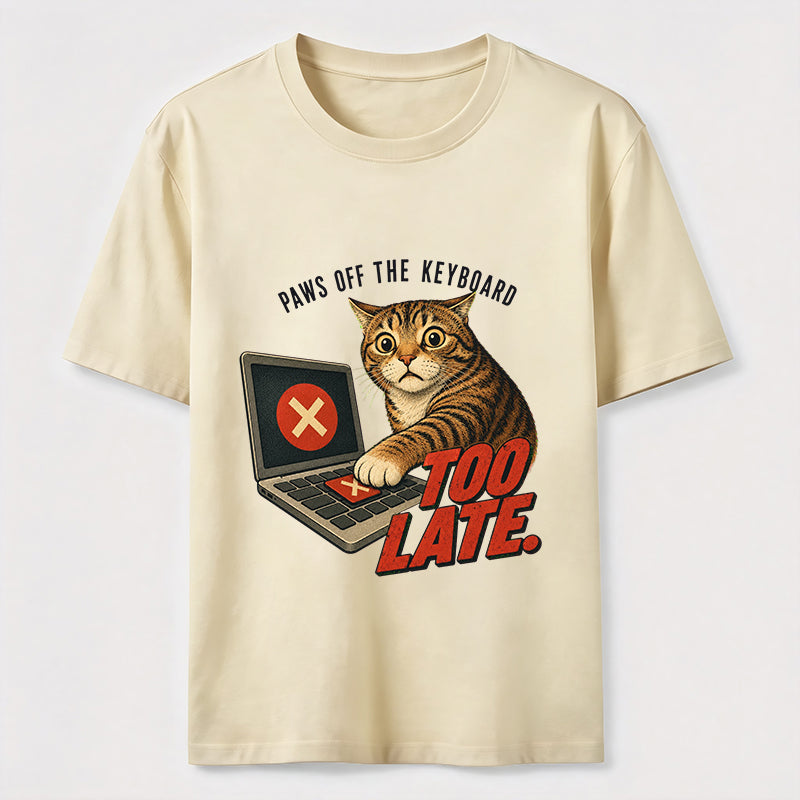 Paws Off the Keyboard Cat Classic T-Shirt
