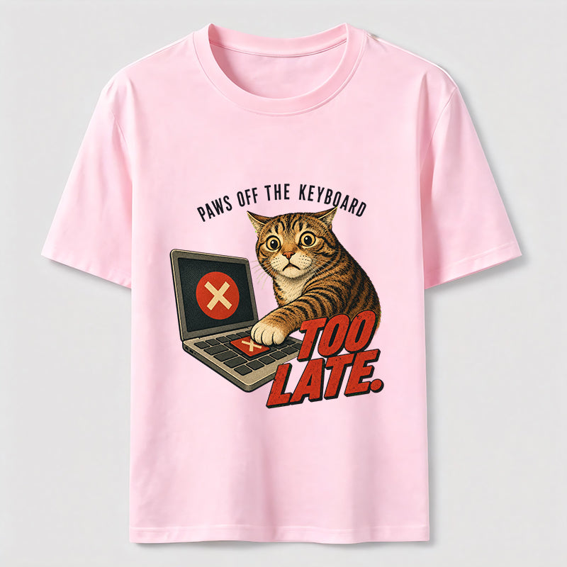 Paws Off the Keyboard Cat Classic T-Shirt