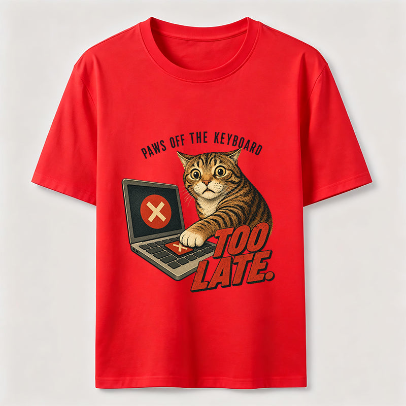 Paws Off the Keyboard Cat Classic T-Shirt