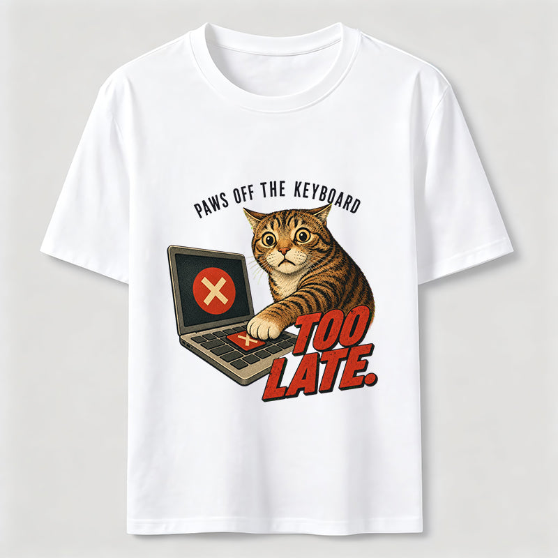Paws Off the Keyboard Cat Classic T-Shirt