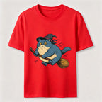 Witch Cat on a Broom Classic T-Shirt