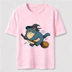 Witch Cat on a Broom Classic T-Shirt