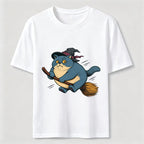 Witch Cat on a Broom Classic T-Shirt