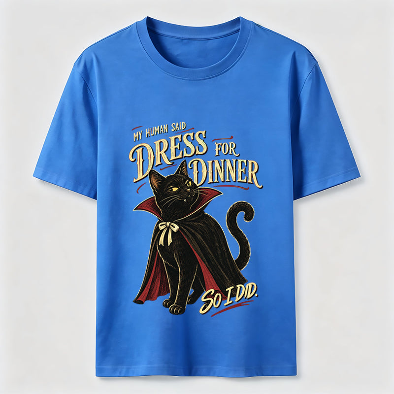 Dress for Dinner Vampire Cat Classic T-Shirt