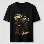 Dress for Dinner Vampire Cat Classic T-Shirt