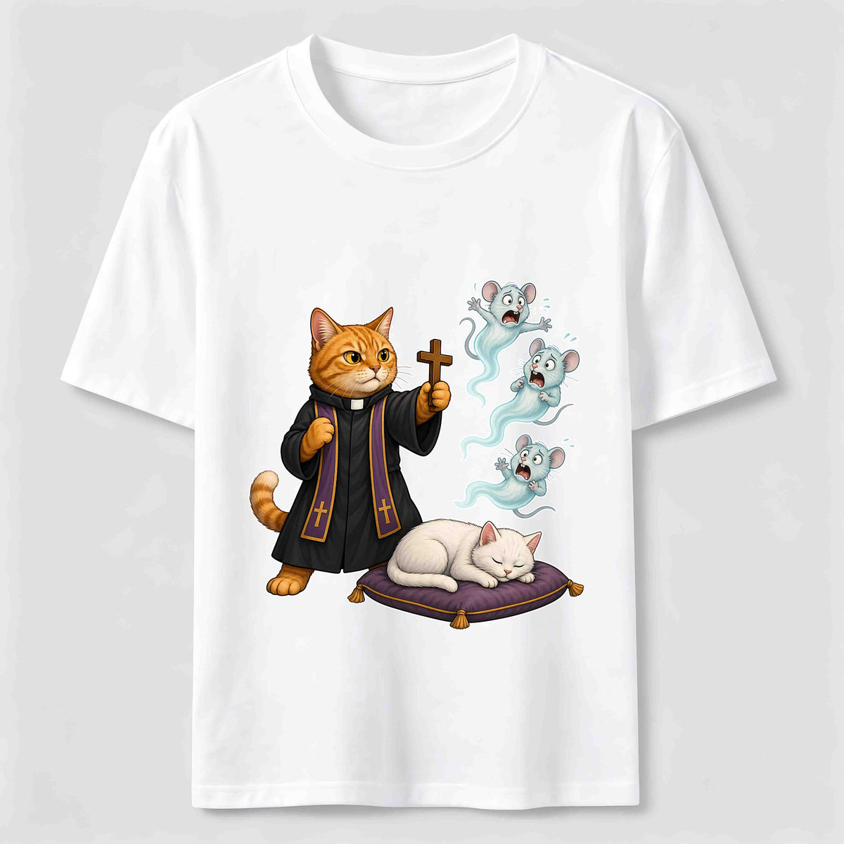 Mouse Exorcist Cat Classic T-Shirt