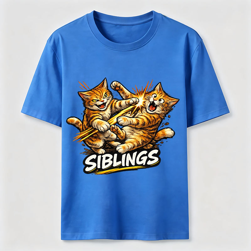 Playful Cat Siblings Classic T-Shirt