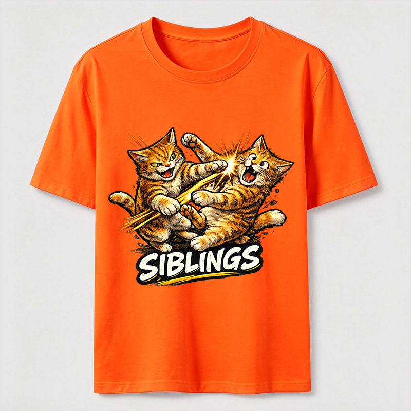 Playful Cat Siblings Classic T-Shirt