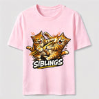 Playful Cat Siblings Classic T-Shirt