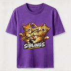 Playful Cat Siblings Classic T-Shirt