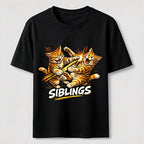 Playful Cat Siblings Classic T-Shirt