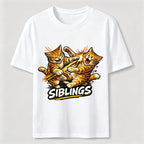 Playful Cat Siblings Classic T-Shirt