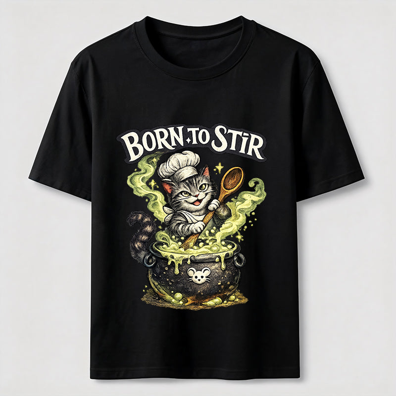 Mischievous Chef Cat Cauldron Classic T-Shirt
