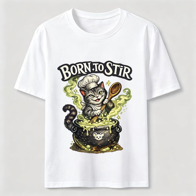 Mischievous Chef Cat Cauldron Classic T-Shirt