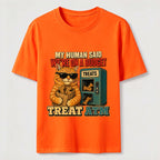 Cat Treat Dispenser Humor Classic T-Shirt