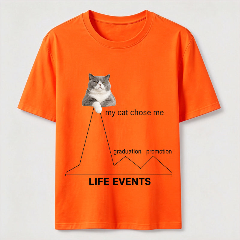 My Cat Chose Me Life Events Classic T-Shirt