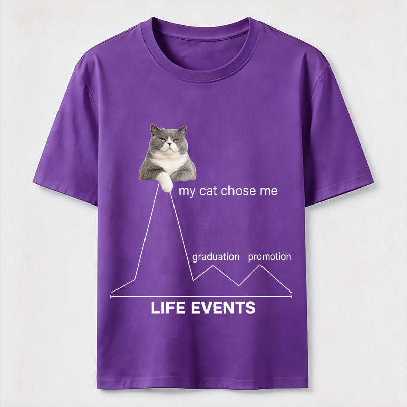 My Cat Chose Me Life Events Classic T-Shirt