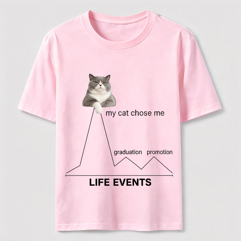My Cat Chose Me Life Events Classic T-Shirt