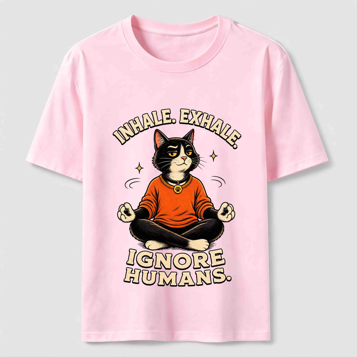 Zen Meditation Cat Humor Classic T-Shirt