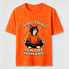 Zen Meditation Cat Humor Classic T-Shirt