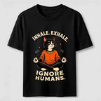 Zen Meditation Cat Humor Classic T-Shirt