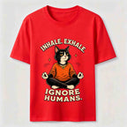 Zen Meditation Cat Humor Classic T-Shirt