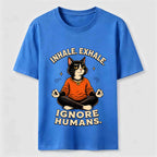 Zen Meditation Cat Humor Classic T-Shirt