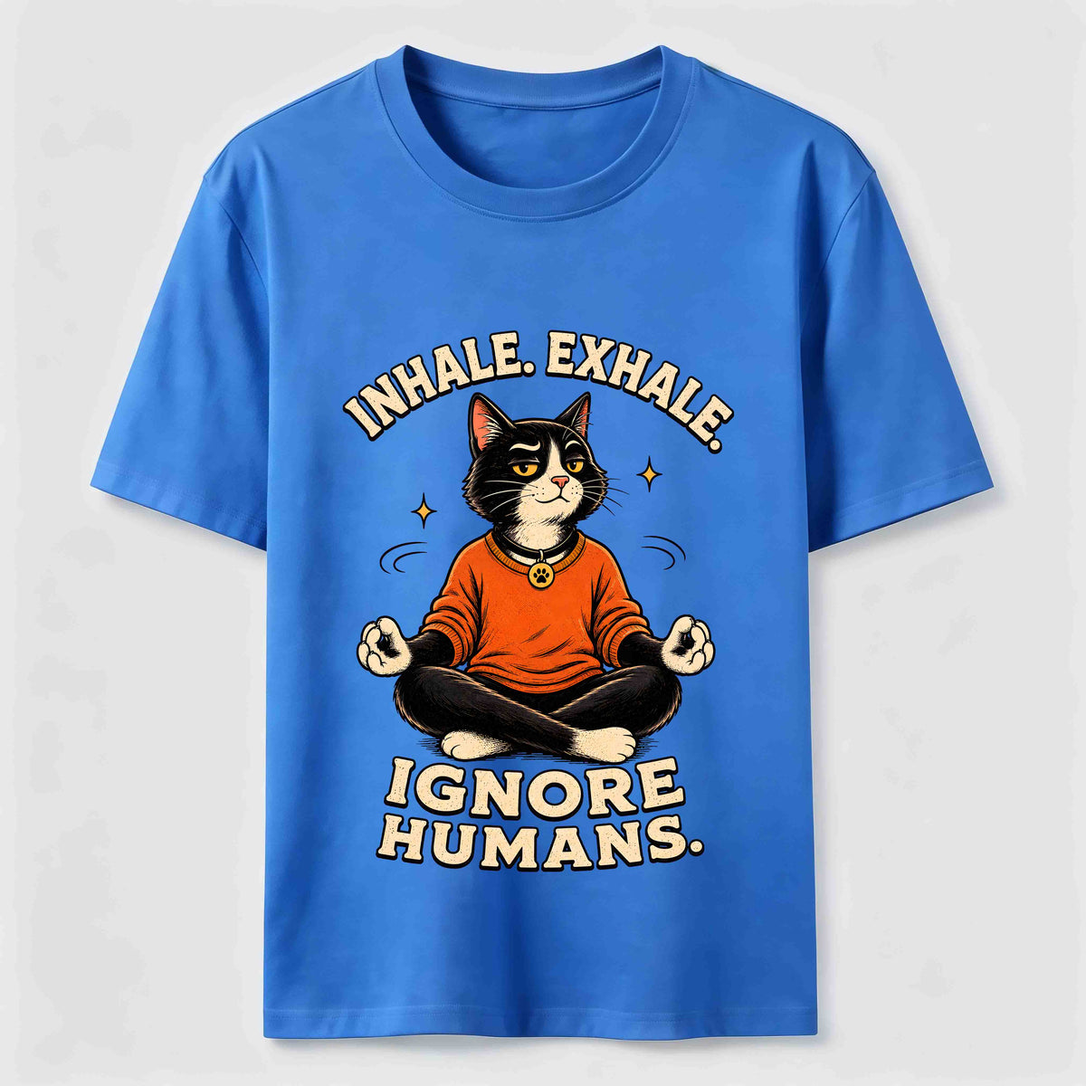 Zen Meditation Cat Humor Classic T-Shirt