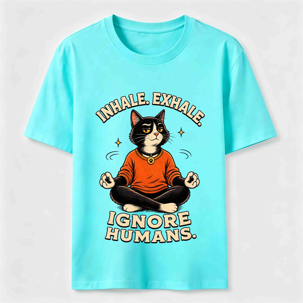 Zen Meditation Cat Humor Classic T-Shirt