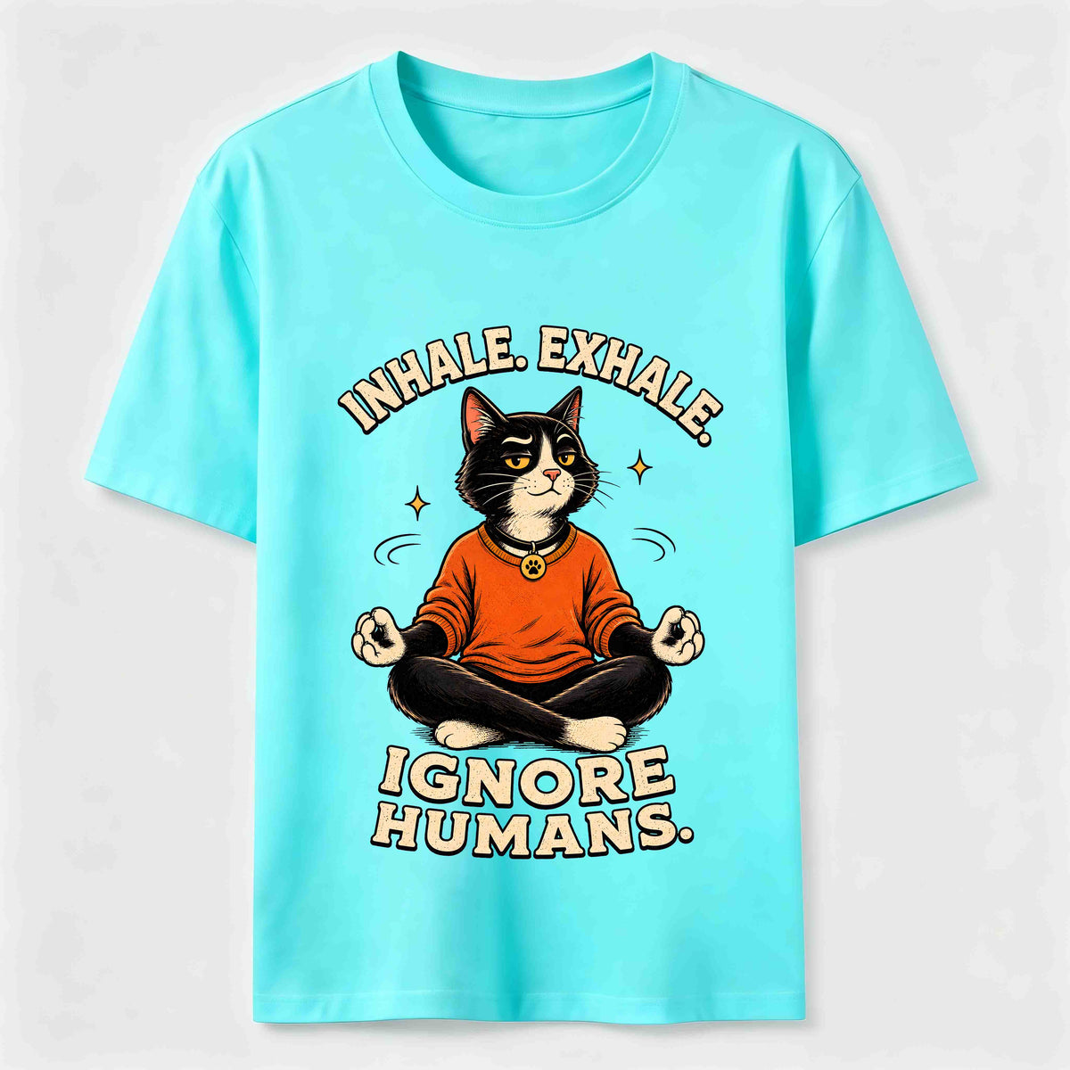 Zen Meditation Cat Humor Classic T-Shirt