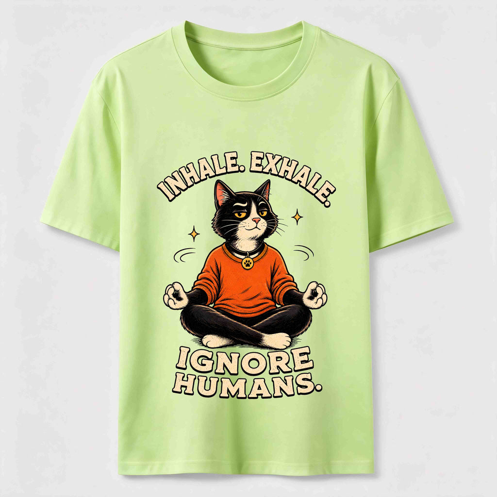 Zen Meditation Cat Humor Classic T-Shirt