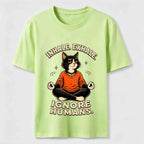 Zen Meditation Cat Humor Classic T-Shirt