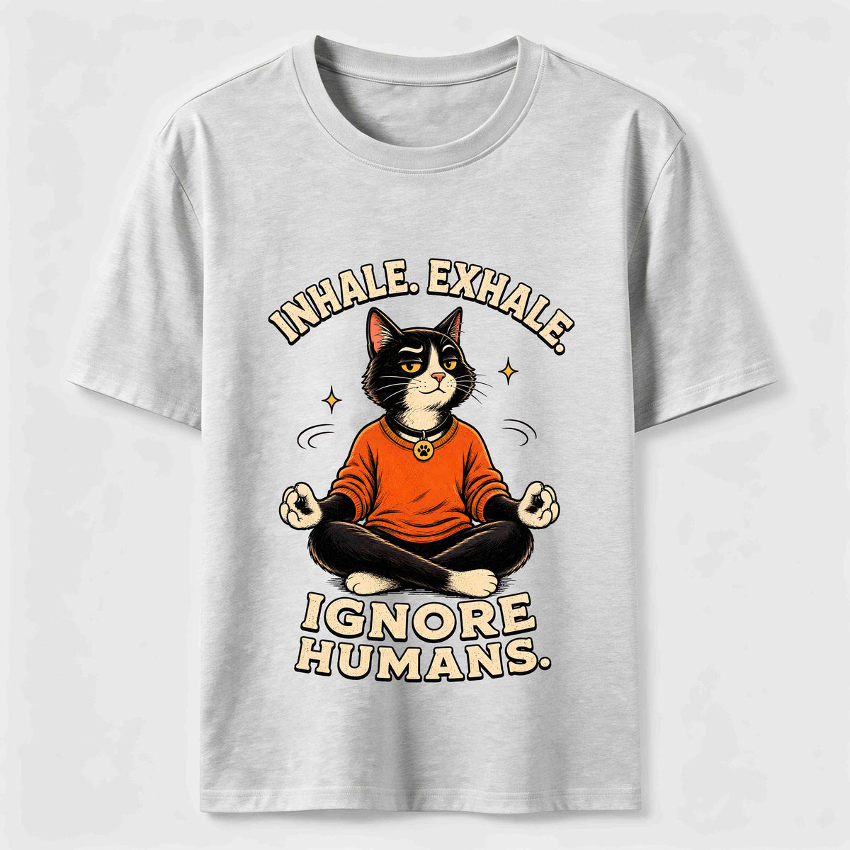 Zen Meditation Cat Humor Classic T-Shirt