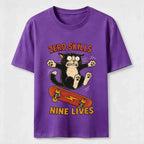 Clumsy Skateboard Cat Classic T-Shirt