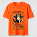 Clumsy Skateboard Cat Classic T-Shirt
