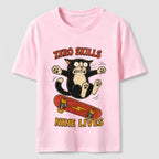 Clumsy Skateboard Cat Classic T-Shirt