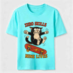 Clumsy Skateboard Cat Classic T-Shirt