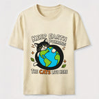 Keep Earth The Cats Live Here Classic T-Shirt