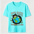 Keep Earth The Cats Live Here Classic T-Shirt