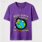Keep Earth The Cats Live Here Classic T-Shirt