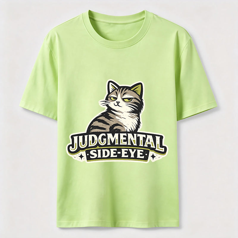 Judgmental Side-Eye Cat Classic T-Shirt