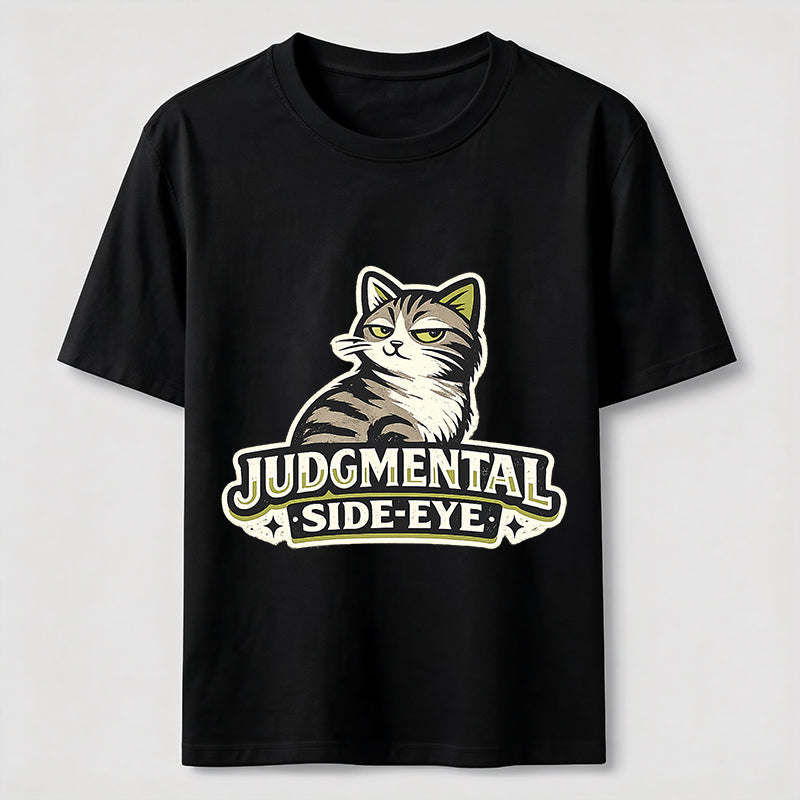 Judgmental Side-Eye Cat Classic T-Shirt