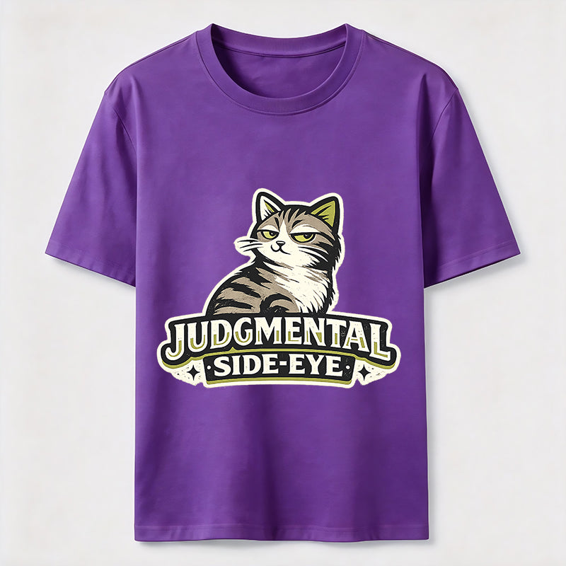 Judgmental Side-Eye Cat Classic T-Shirt