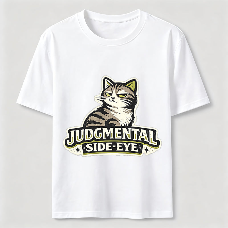 Judgmental Side-Eye Cat Classic T-Shirt