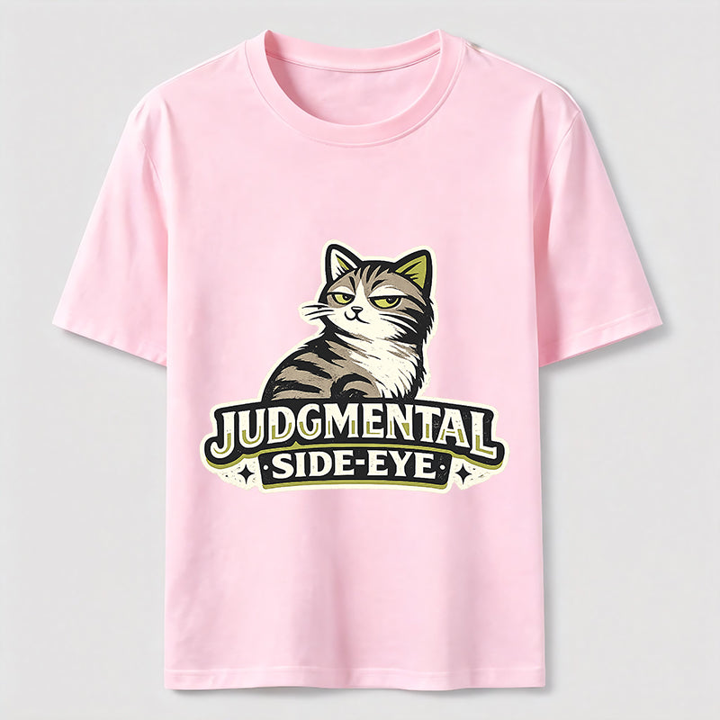 Judgmental Side-Eye Cat Classic T-Shirt