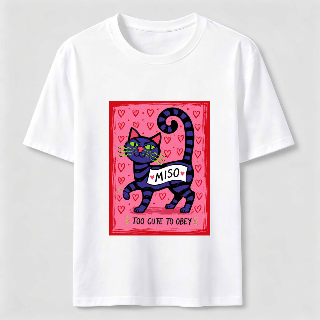Too Cute To Obey Cat Classic T-Shirt