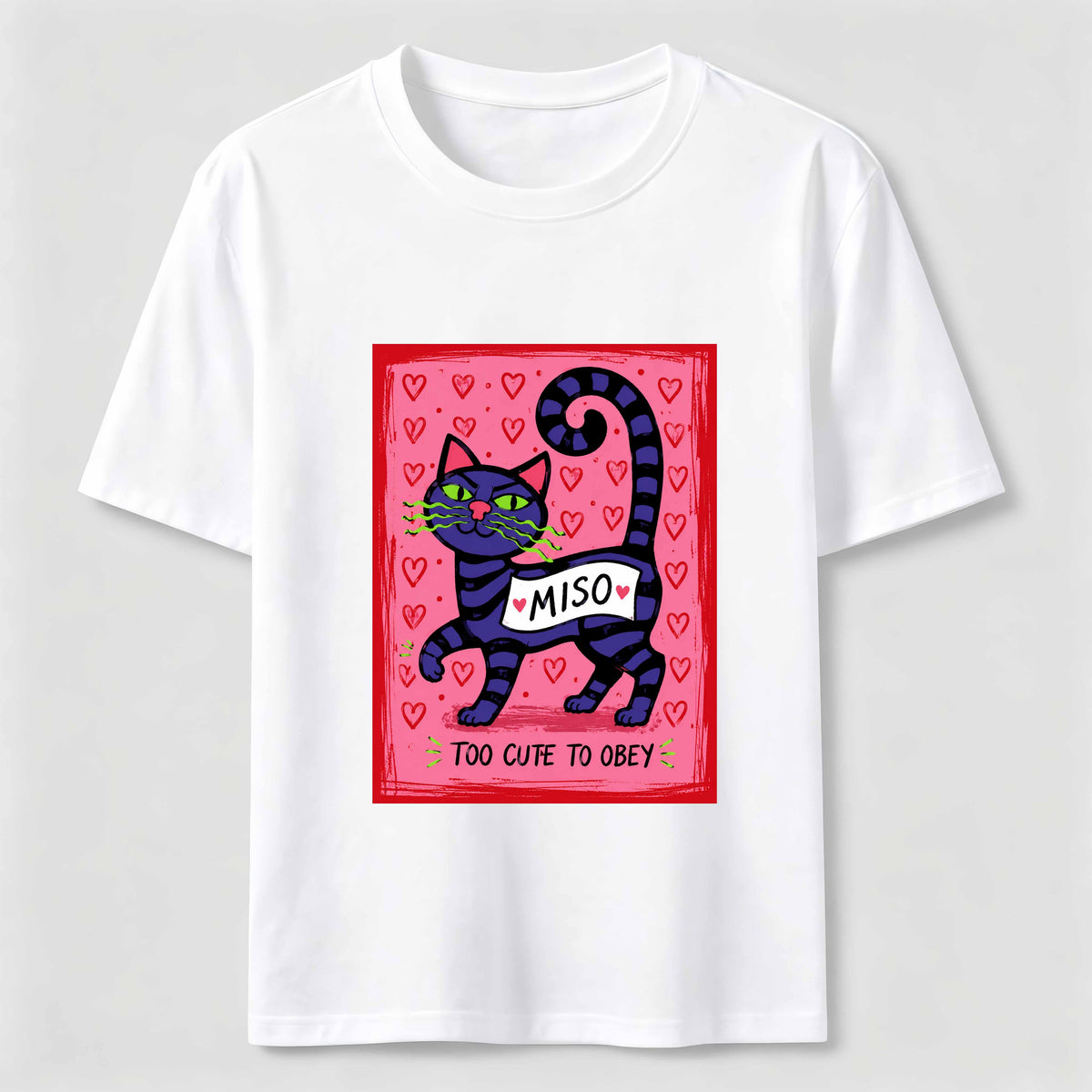 Too Cute To Obey Cat Classic T-Shirt