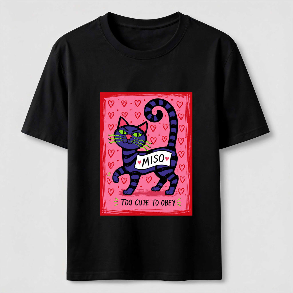 Too Cute To Obey Cat Classic T-Shirt
